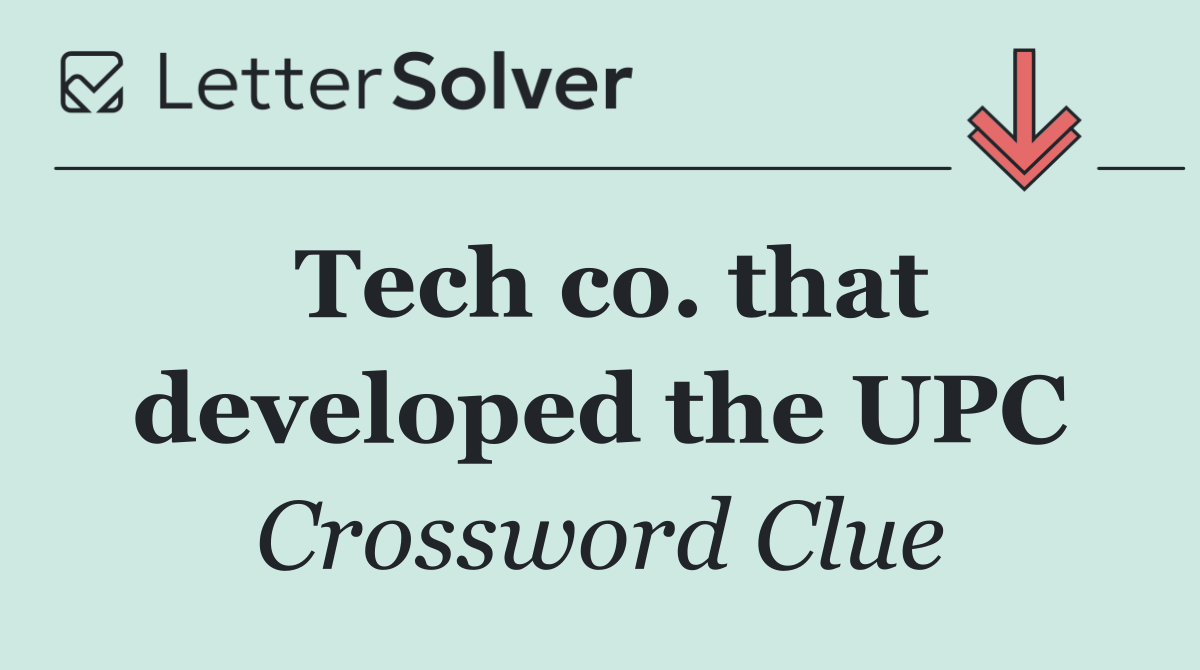 Tech co. that developed the UPC