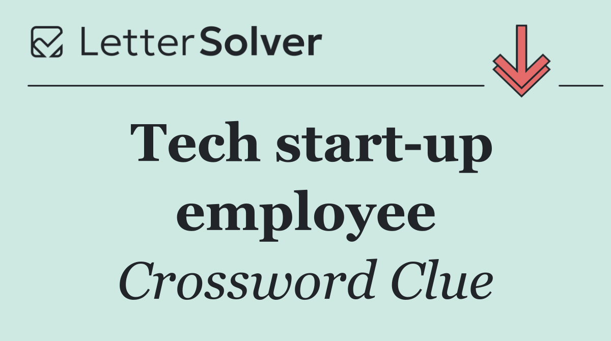 Tech start up employee