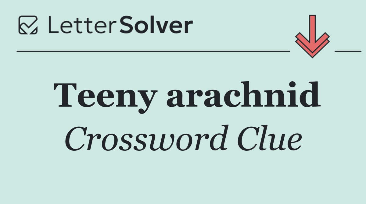 Teeny arachnid