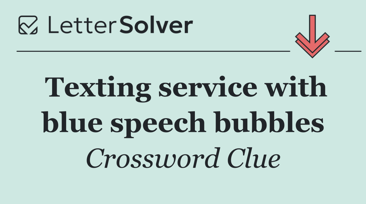 Texting service with blue speech bubbles