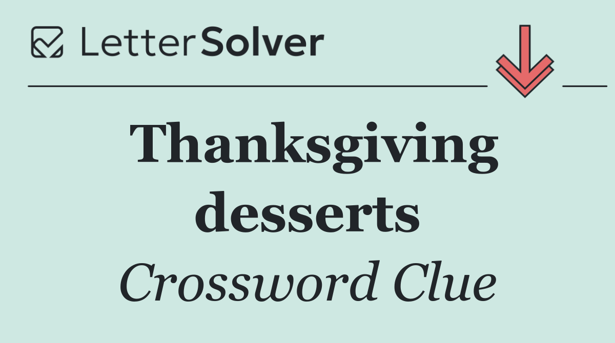 Thanksgiving desserts