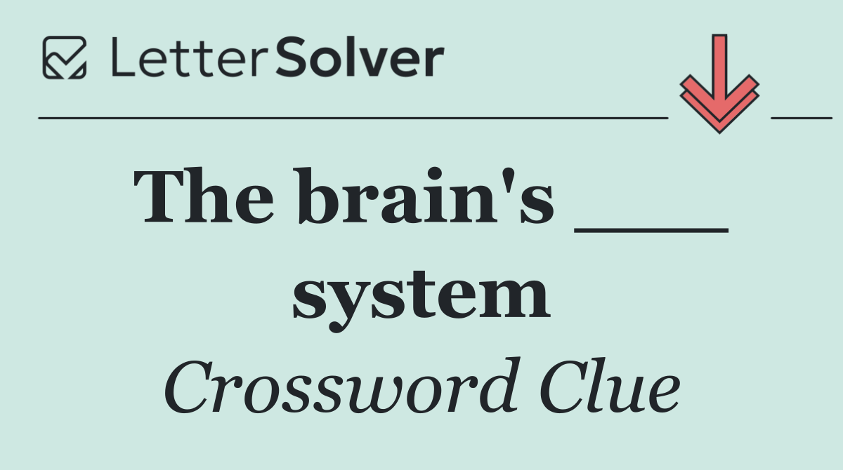 The brain's ___ system