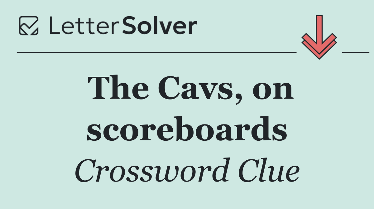 The Cavs, on scoreboards