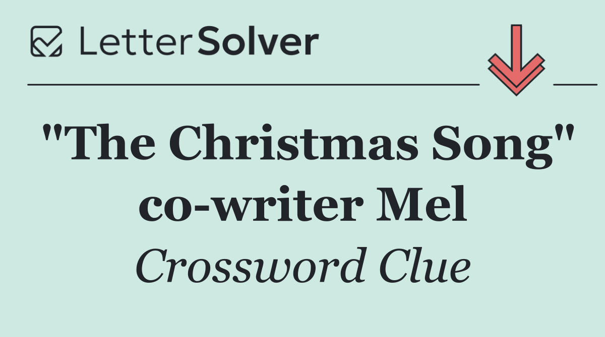 "The Christmas Song" co writer Mel