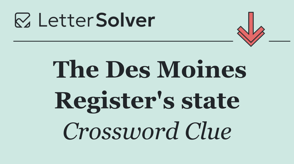The Des Moines Register's state