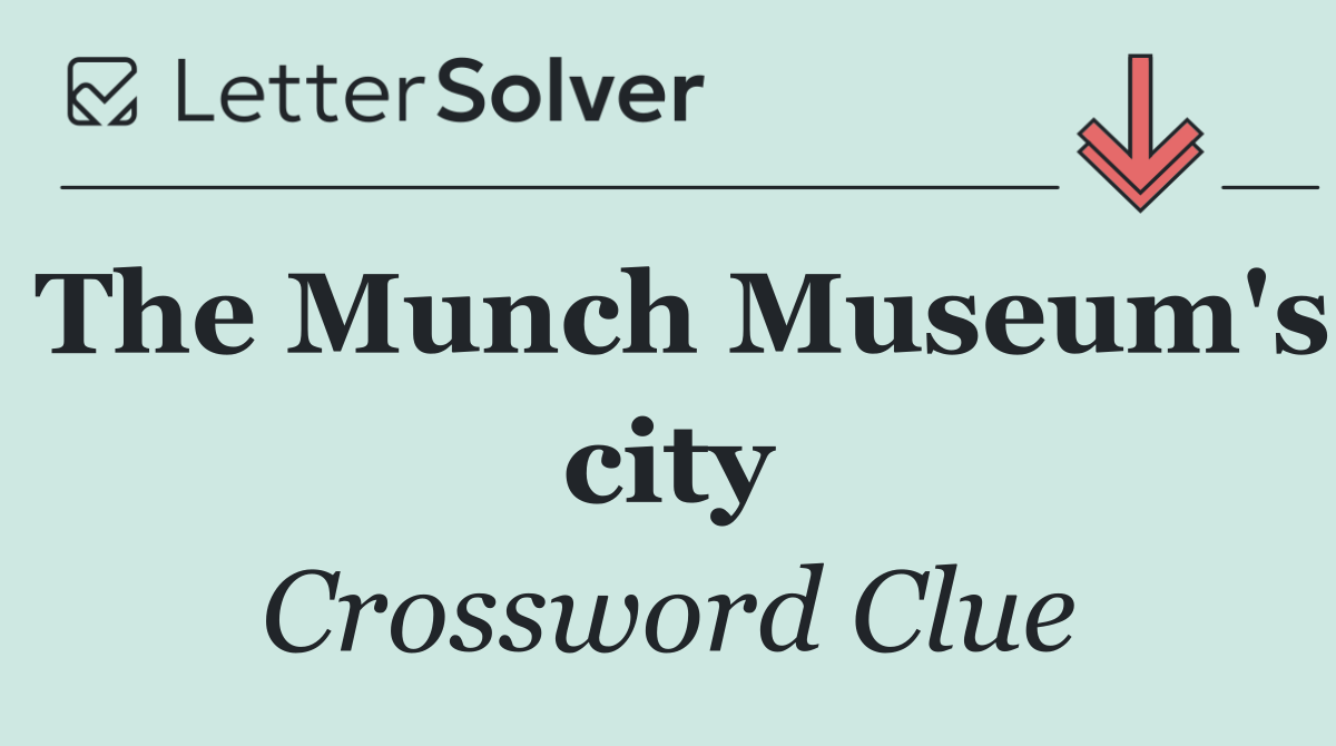 The Munch Museum's city