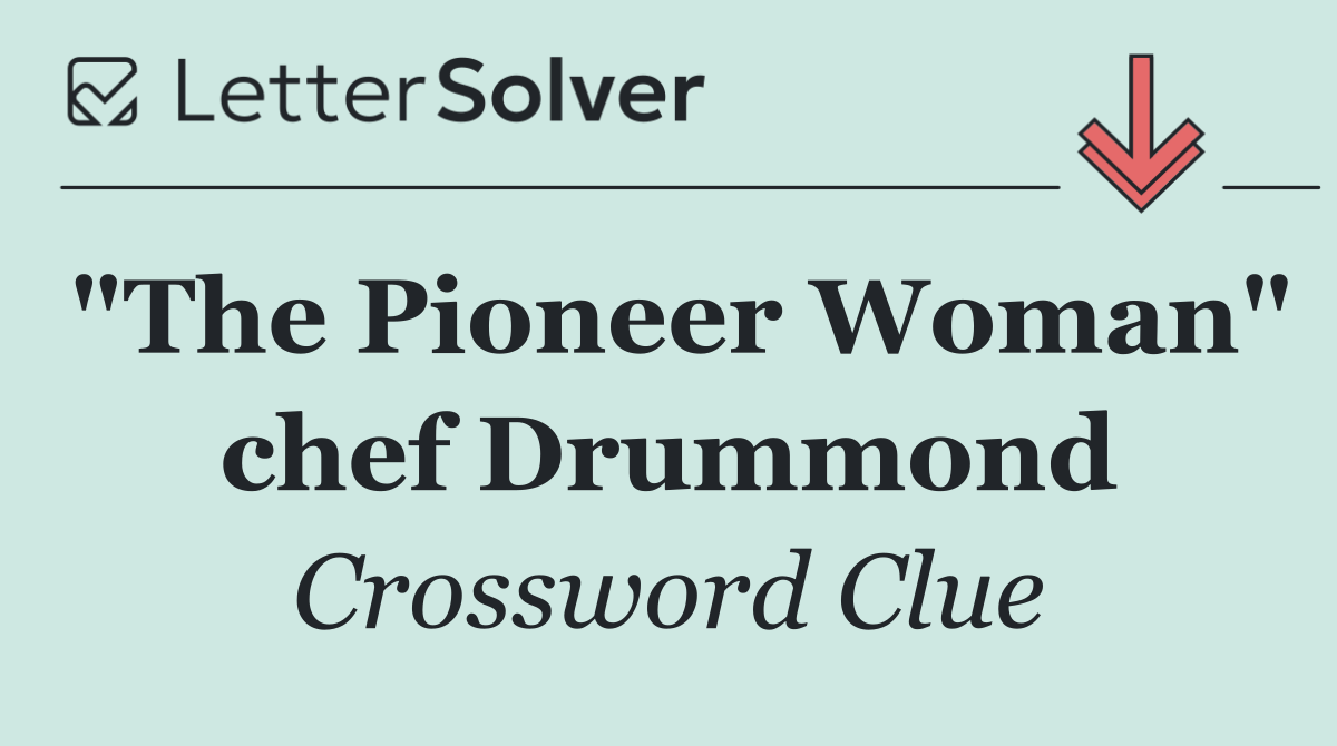"The Pioneer Woman" chef Drummond
