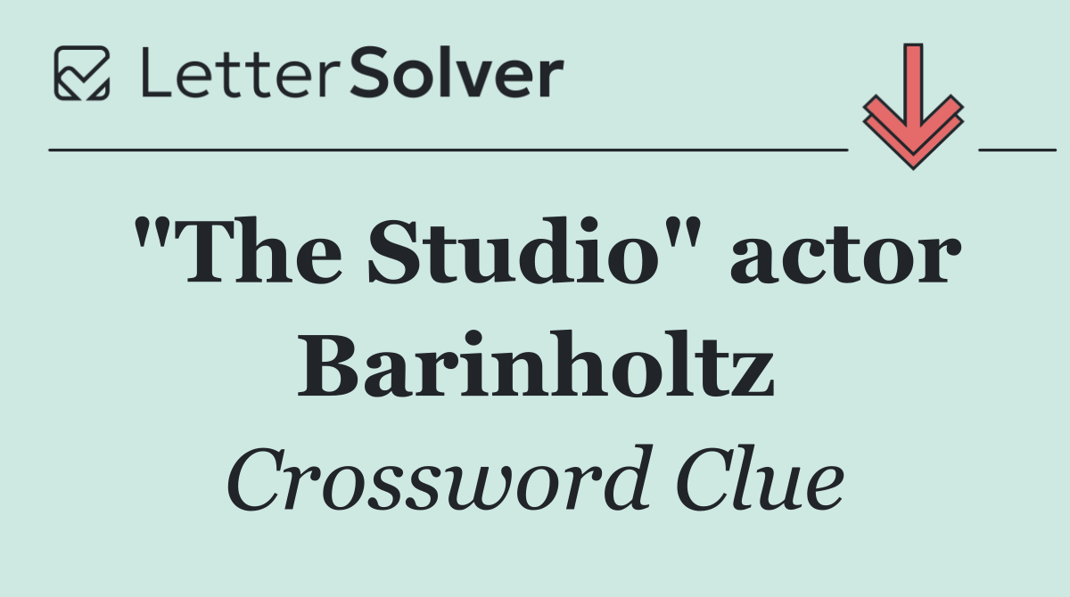 "The Studio" actor Barinholtz