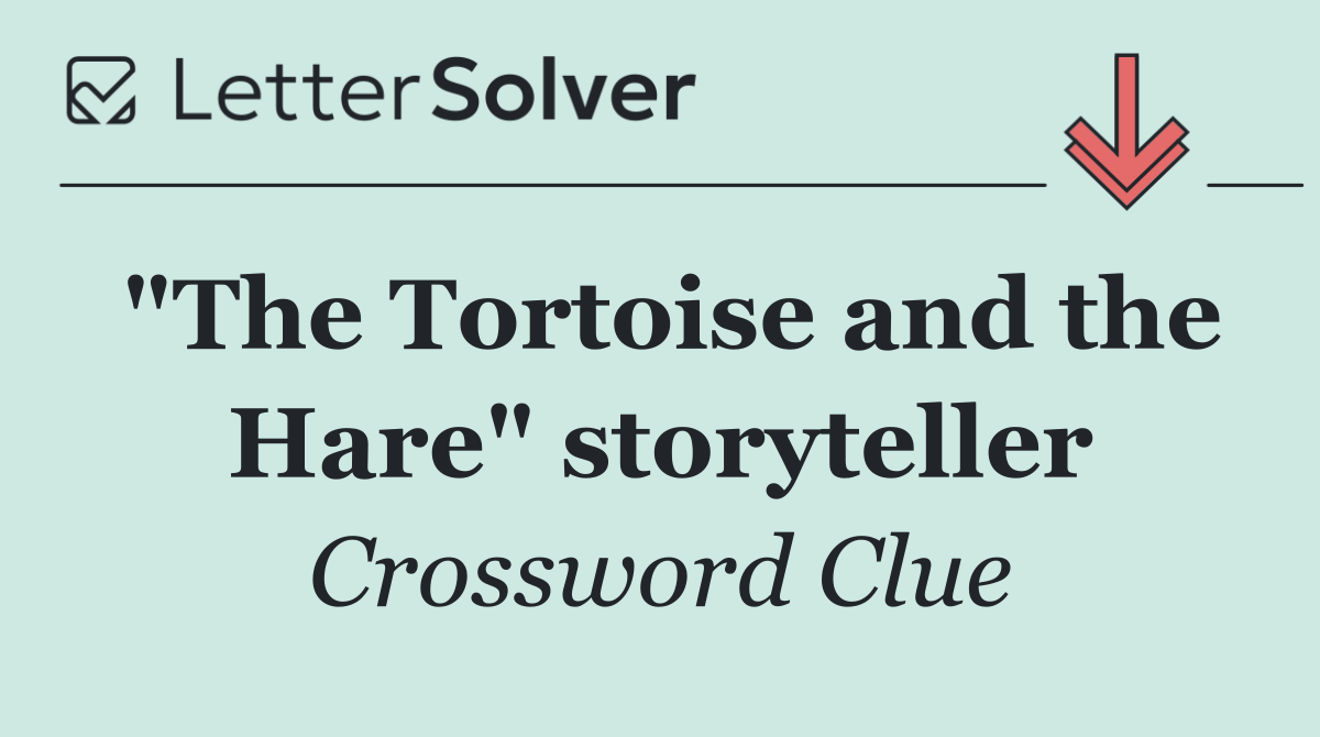 "The Tortoise and the Hare" storyteller
