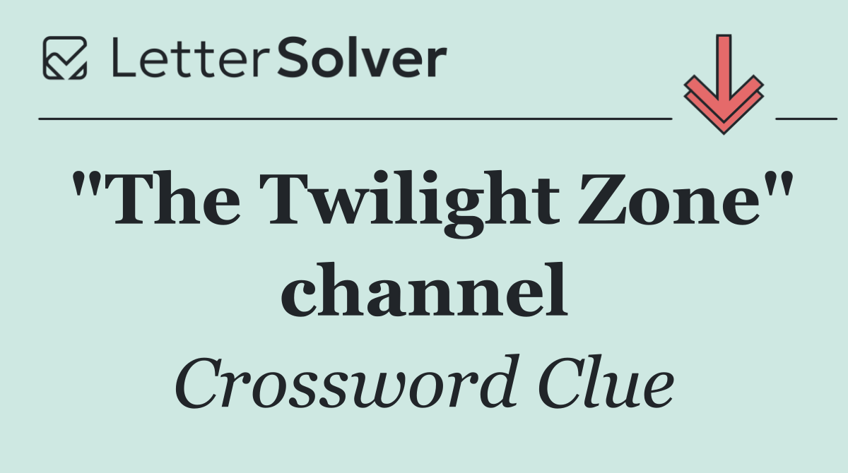 "The Twilight Zone" channel