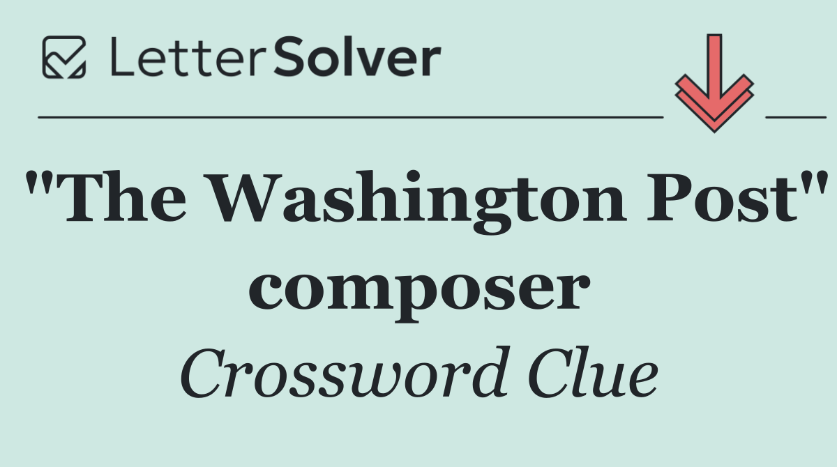 "The Washington Post" composer
