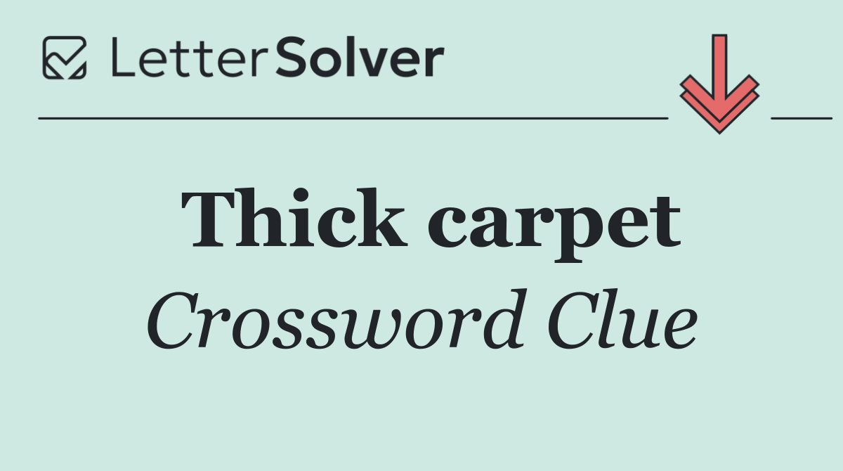 Thick carpet