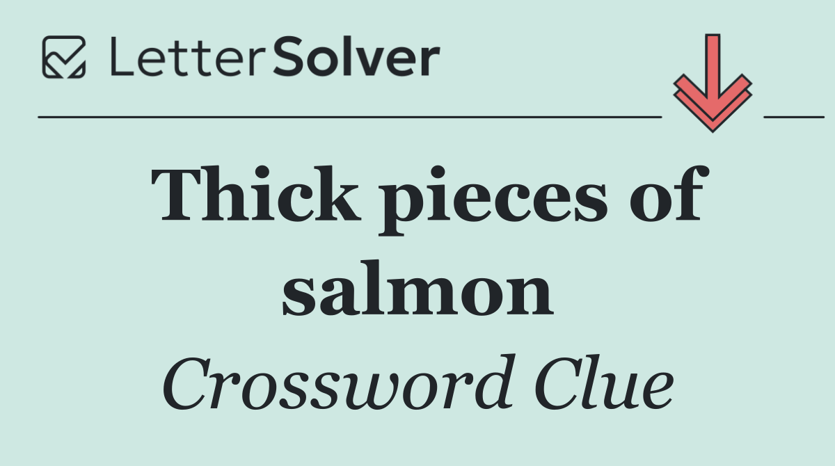 Thick pieces of salmon