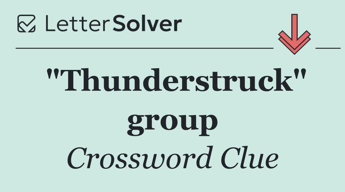 "Thunderstruck" group