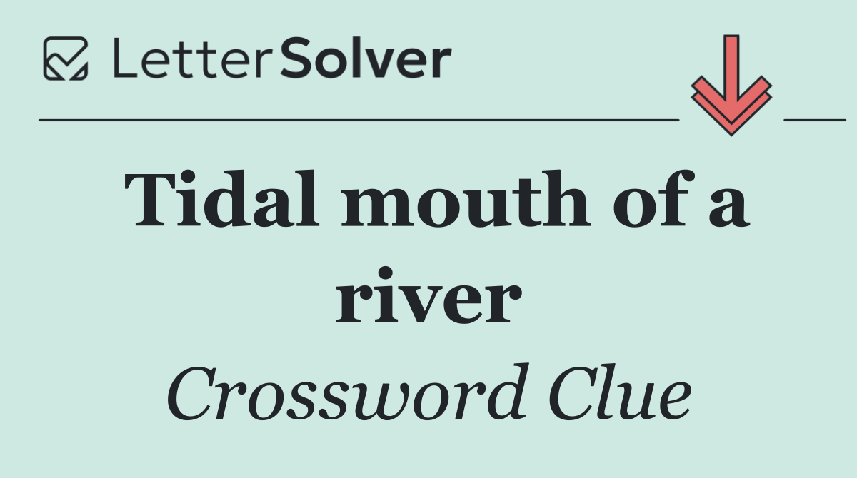 Tidal mouth of a river