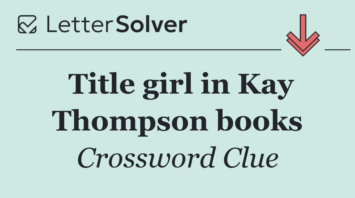 Title girl in Kay Thompson books
