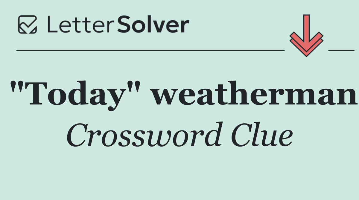 "Today" weatherman