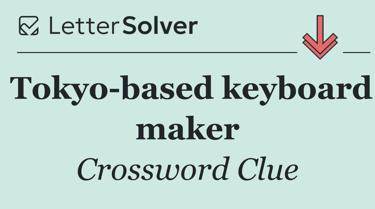 Tokyo based keyboard maker