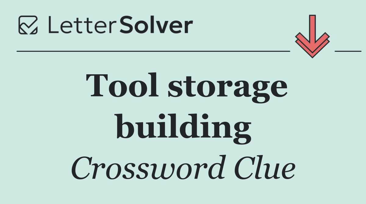 Tool storage building