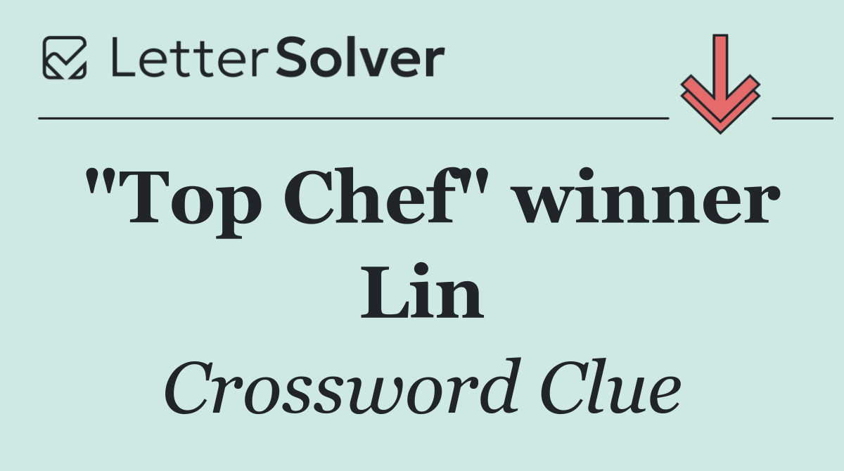 "Top Chef" winner Lin