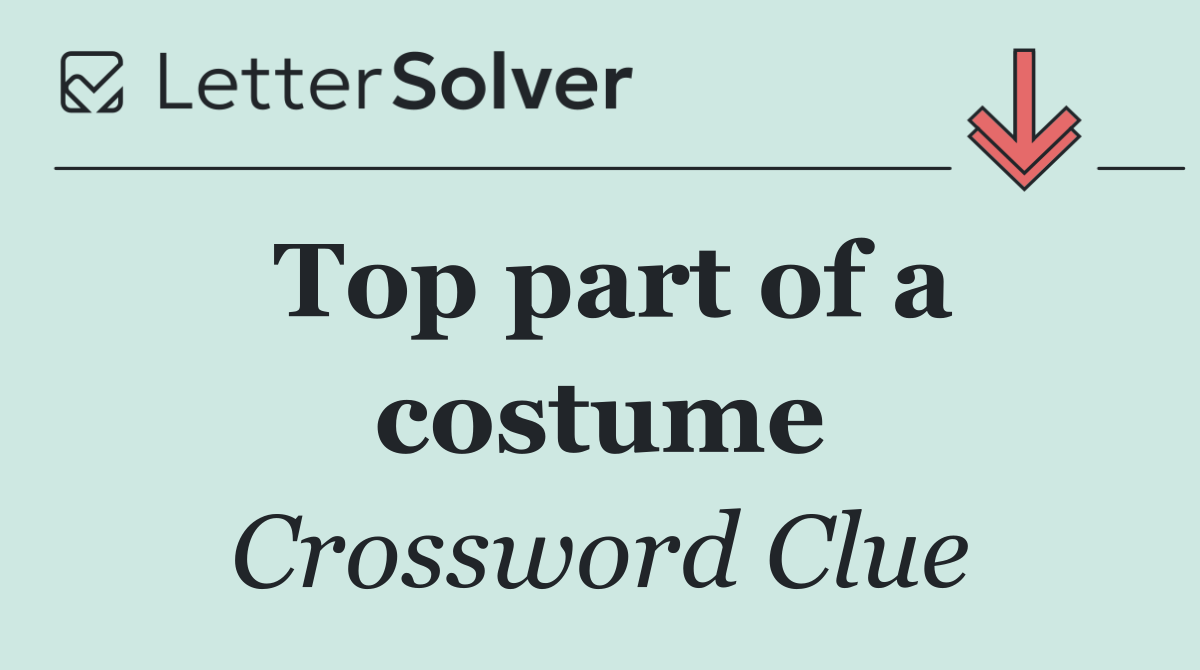 Top part of a costume