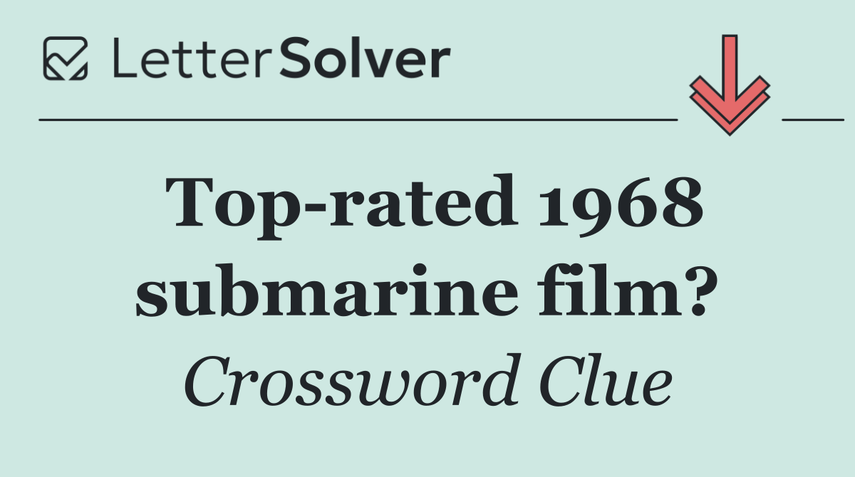 Top rated 1968 submarine film?