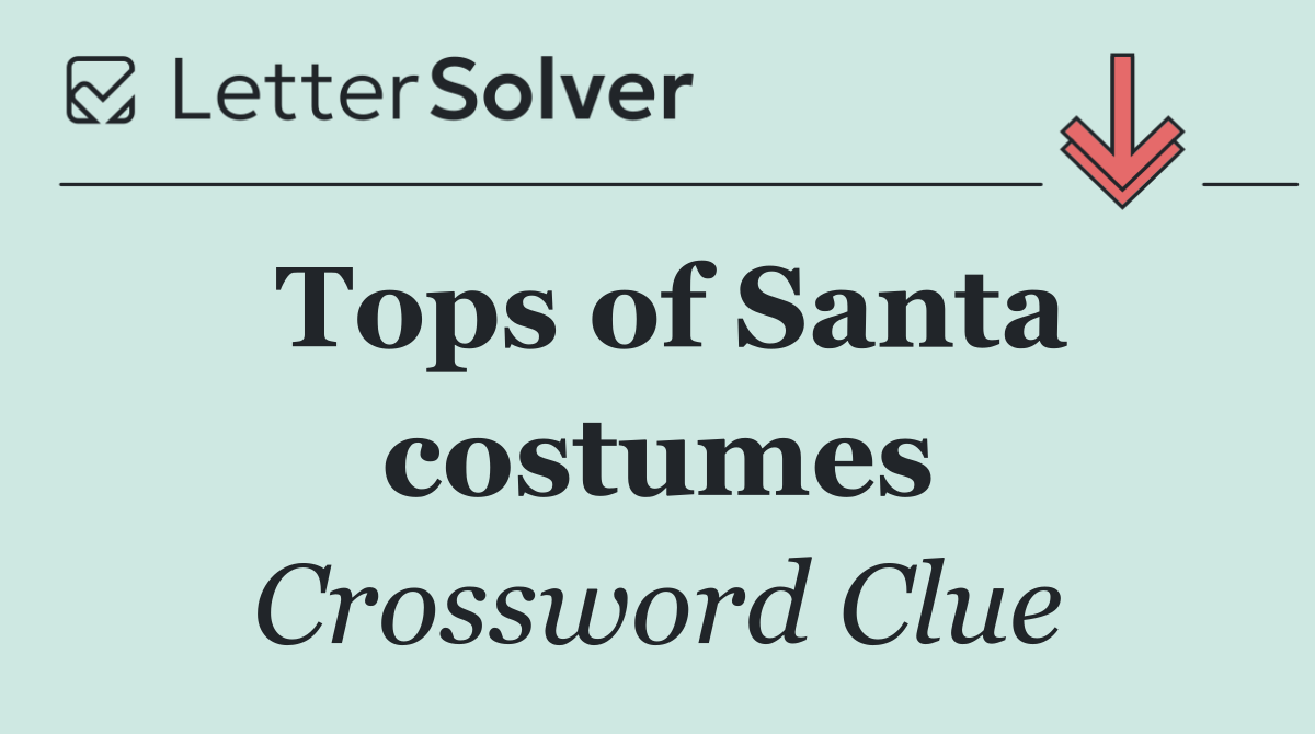 Tops of Santa costumes