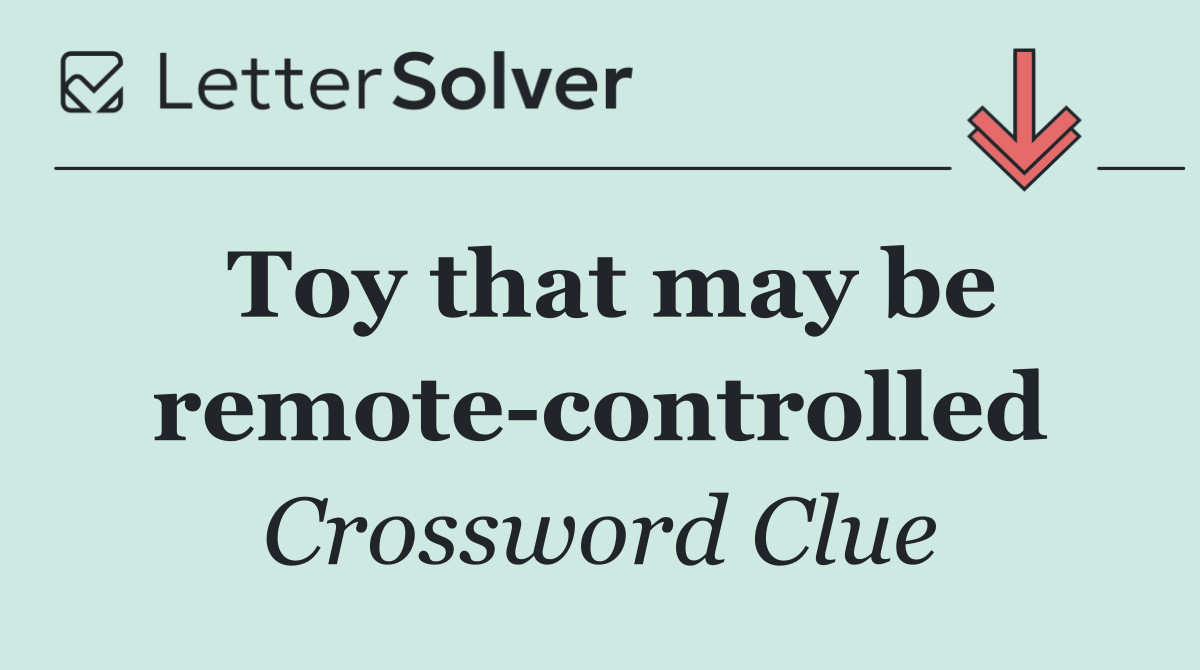Toy that may be remote controlled