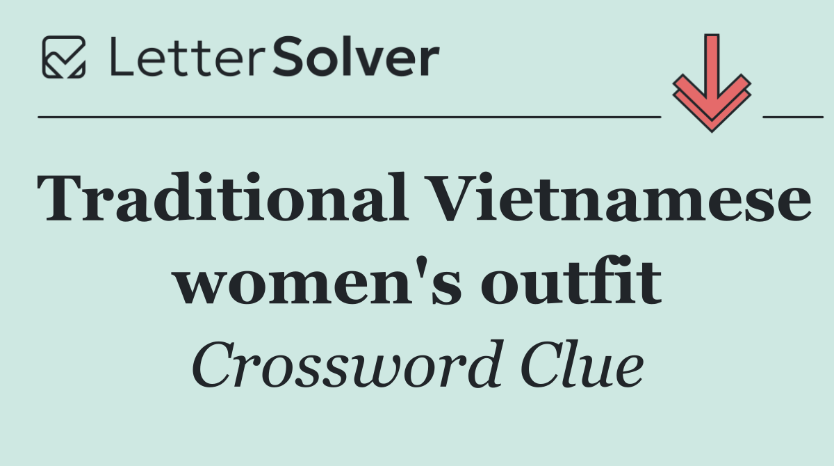 Traditional Vietnamese women's outfit