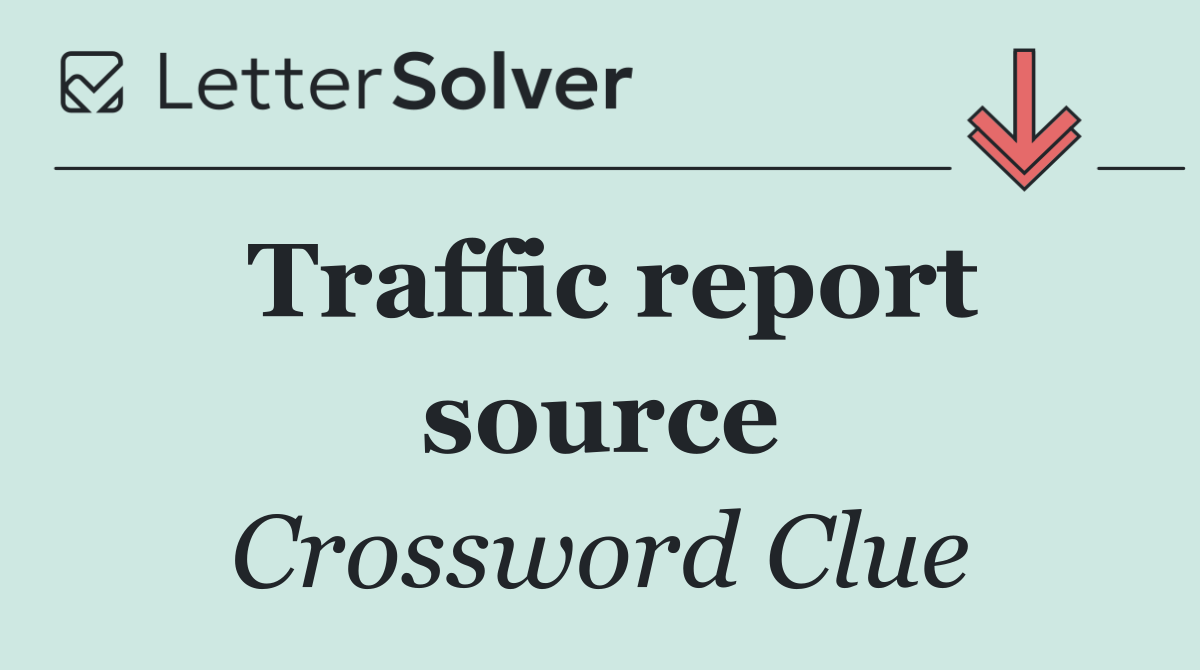 Traffic report source