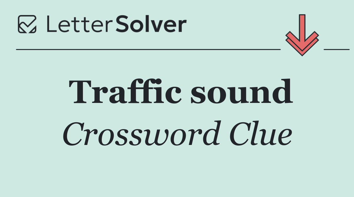 Traffic sound