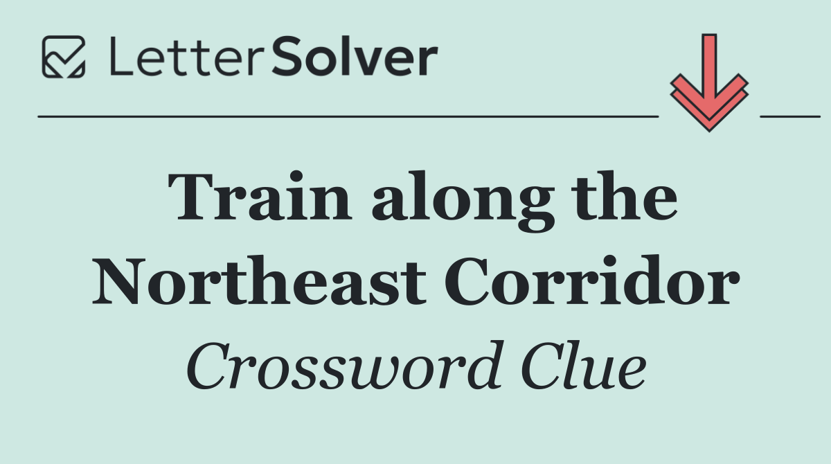 Train along the Northeast Corridor