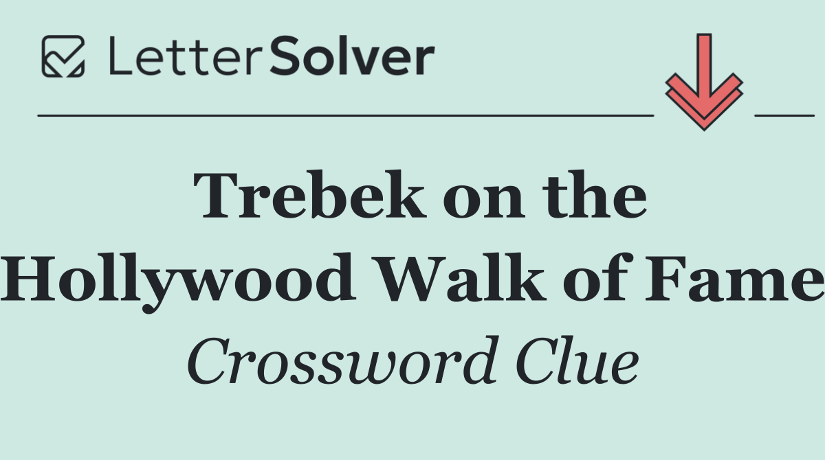 Trebek on the Hollywood Walk of Fame