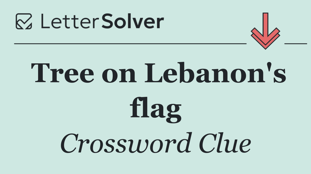 Tree on Lebanon's flag