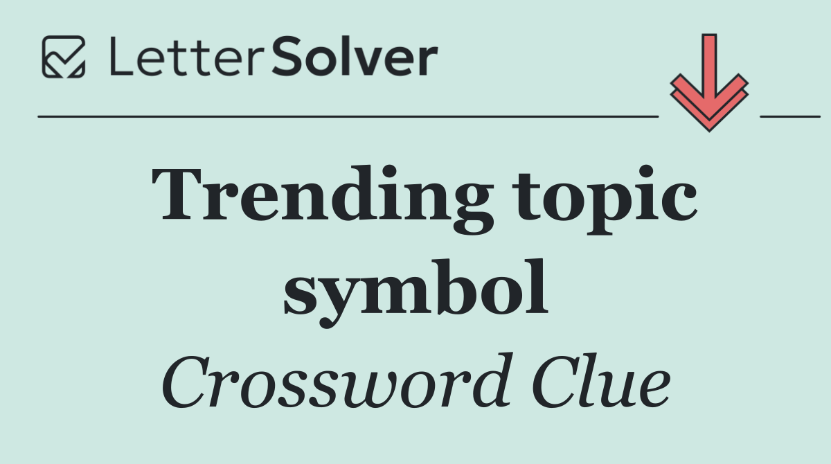 Trending topic symbol