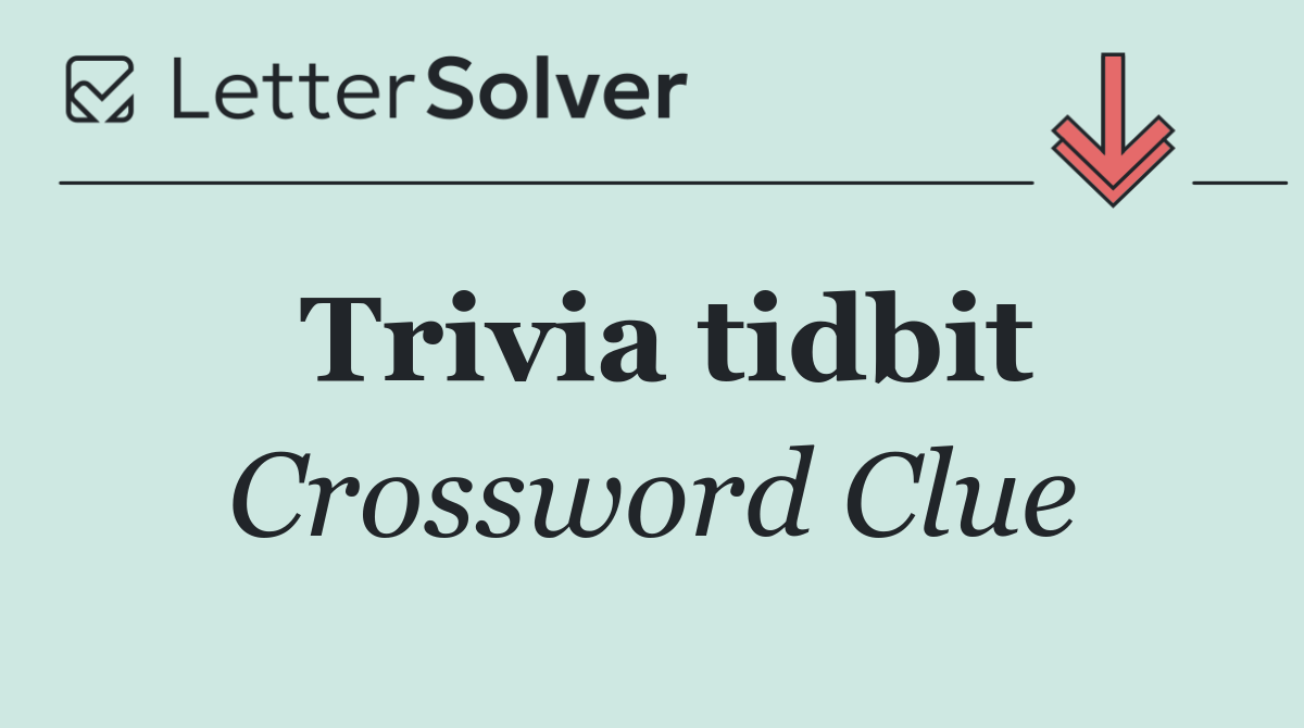 Trivia tidbit