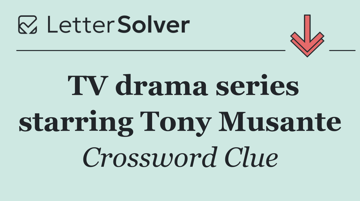TV drama series starring Tony Musante