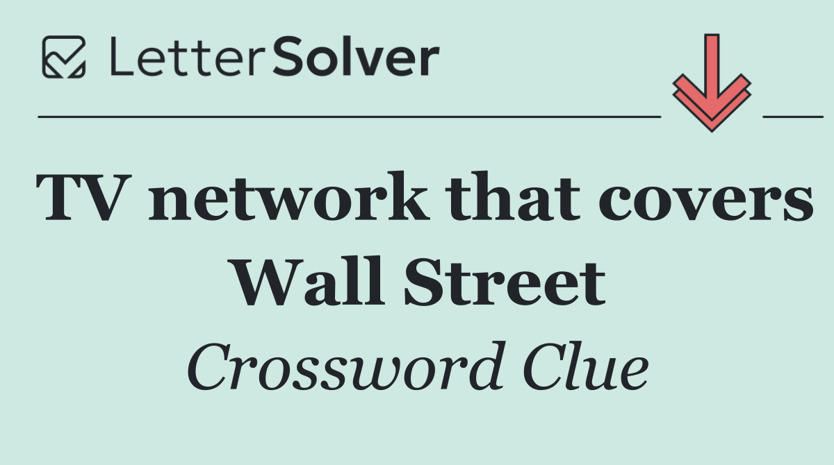 TV network that covers Wall Street