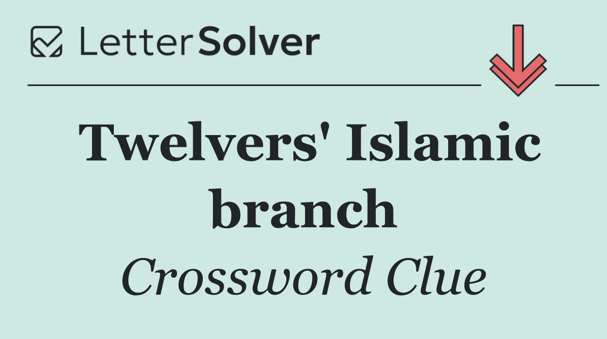 Twelvers' Islamic branch