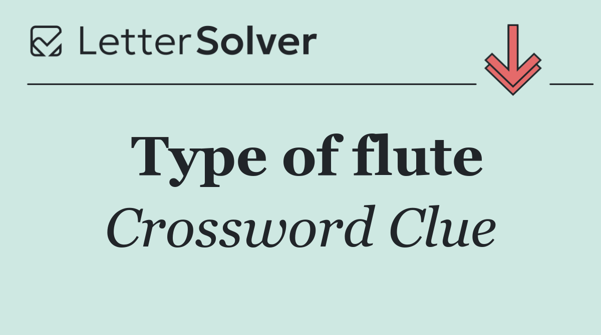 Type of flute
