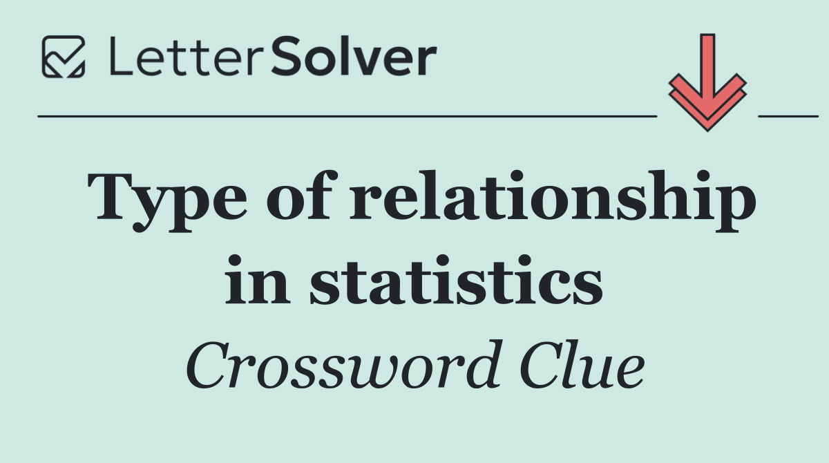 Type of relationship in statistics