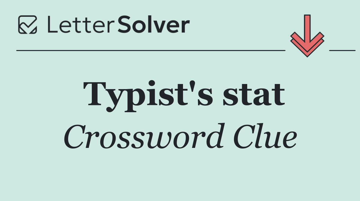 Typist's stat