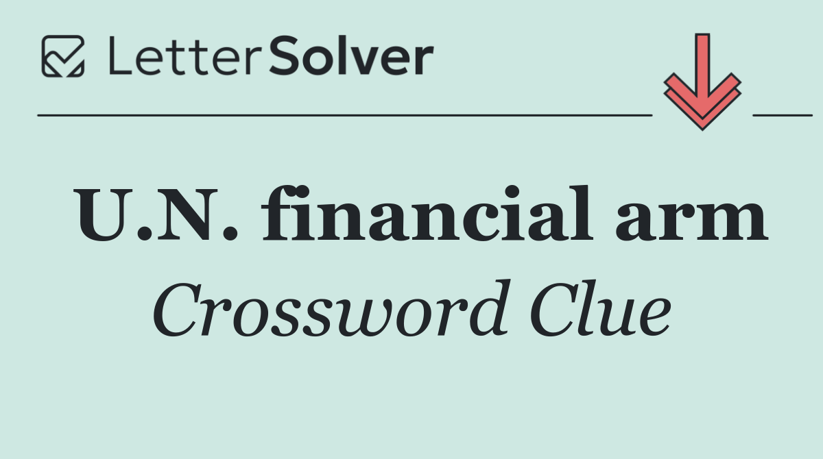 U.N. financial arm