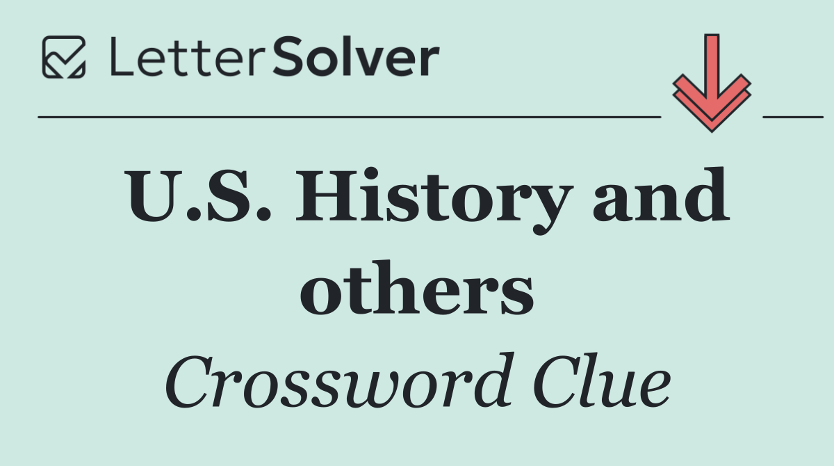 U.S. History and others