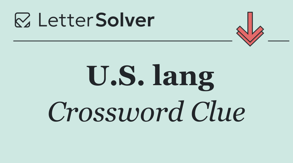 U.S. lang