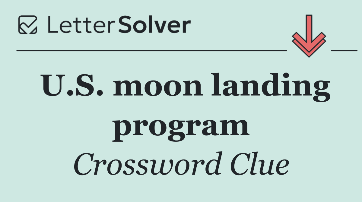 U.S. moon landing program