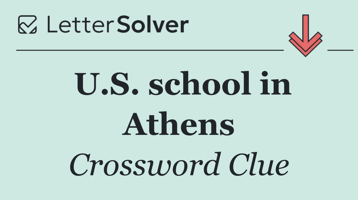 U.S. school in Athens