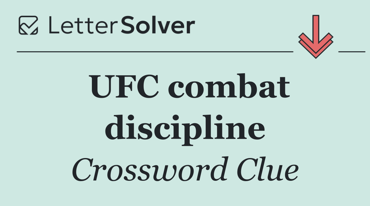 UFC combat discipline