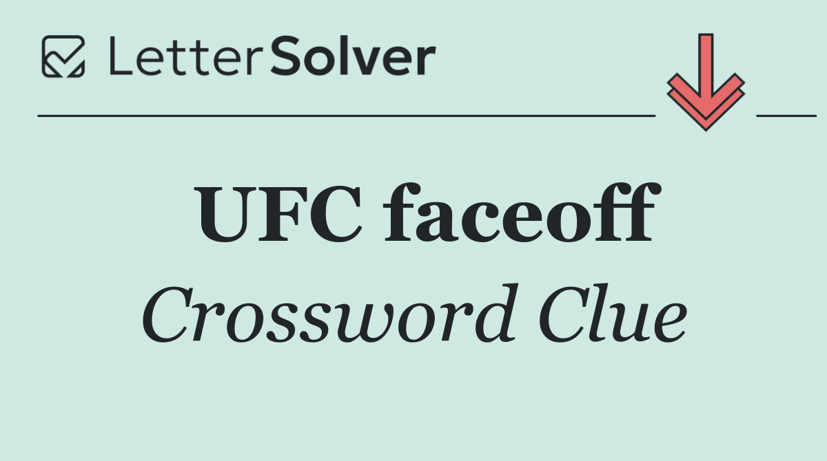 UFC faceoff