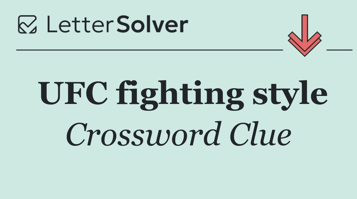 UFC fighting style